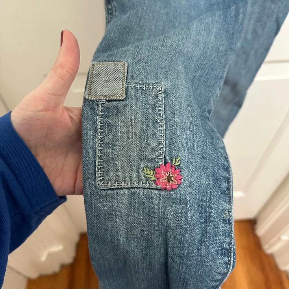 OshKosh B'gosh Light Blue Denim Girls Overalls size 4T‎